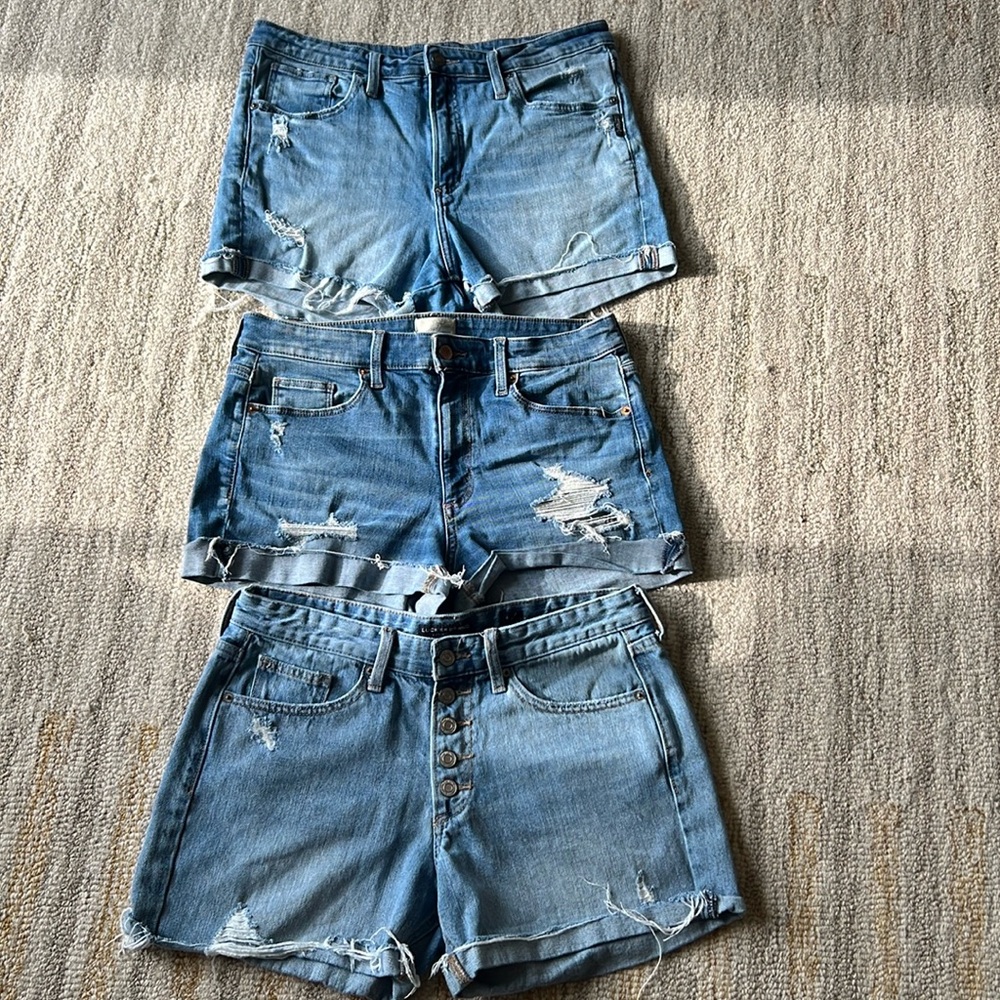 Mixed Brand Shorts High Rise Set (3 Pairs)